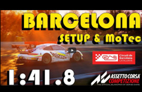 BARCELONA HOTLAP Setup – MoTec Porsche 911 GT3R VR Assetto Corsa Competizione-模拟第一站