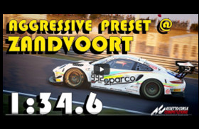 ZANDVOORT HOTLAP AGGRESSIVE PRESET 1.34.6 Assetto Corsa Competizione 911 GT3R-模拟第一站