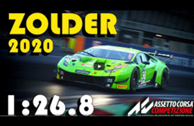 ZOLDER HOTLAP HURACAN GT3 EVO 1.26.8 Assetto Corsa Competizione-模拟第一站